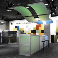 Acoustic wall panel IN MOTIONfor ceilingfoamgypsum