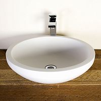 Countertop washbasin BOLOGNAstoneroundcontemporary