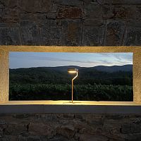 Table lamp TEE candlesticksteelstainless steelpainted metal