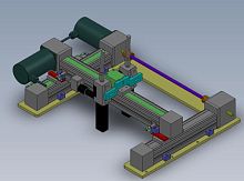 Electric linear gantry module bridge type