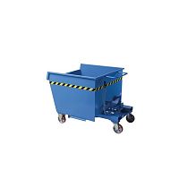 Metal waste container for urban wasteindustrial wastesecure