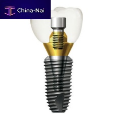 Tapered dental implant SuperLinetitaniuminternal hexagon