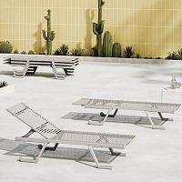 Contemporary sun lounger DOGEplasticaluminumsteel