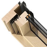 Engineered wood window profile SOLID+thermally-insulated