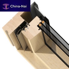 Engineered wood window profile SOLID+thermally-insulated
