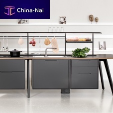 Wooden kitchen island WING largefor commercial kitchenstorage