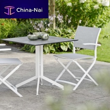 Contemporary chair CAMILLOgardenTextilene®aluminum base