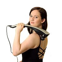 Hand-held body massager HIGHbattery-powered