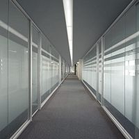 Fixed partition X SYSTEMglasscommercialfor offices