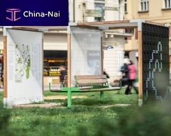 Information kiosk Youtdoorgalvanised steelwooden