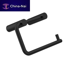 Wall-mounted toilet roll holder H102-Nstainless steelblackfor hotel