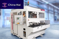 Robotic deburring cell assembly