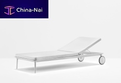 Contemporary sun lounger REVA_Lfabriccast aluminumextruded aluminum
