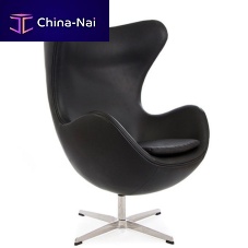 Contemporary club chair HY4012leatherupholsteredblack