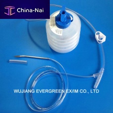 Wound drainage set graduated