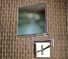 Wall-mounted bathroom mirror contemporarysquaremetal