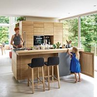 Contemporary kitchen LINEEoakwalnutcherrywood