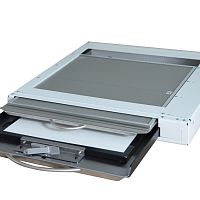 Operating table-mounted radiography cassette holder DBK