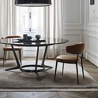 Contemporary chair Caratosindoorfabricleather