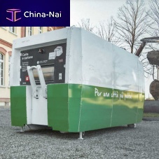 Mixed waste compactor mobilemodularside-loading