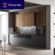 Contemporary kitchen KAL 02American walnutslatelaminate