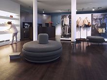 Contemporary pouf FAT TOMfabricround