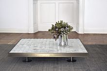Contemporary coffee table Sofia steelonyxrectangular