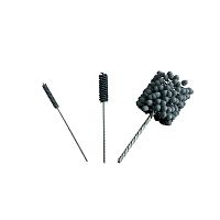 Cylindrical brush deburring