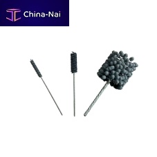 Cylindrical brush deburring