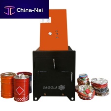 Stationary crusher for cans
