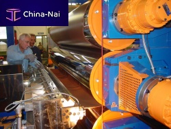 Sheet extrusion line for WPC3-layers