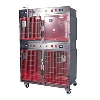 Modular veterinary cage HCG-12on casterson casters