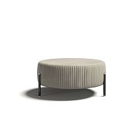 Contemporary ottoman TOULOUSE .90fabricroundindoor