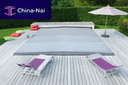 Swimming pool cover with rods INTGRALE automaticsecurity