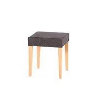 Contemporary stool ELLENwooden baseupholsteredgray