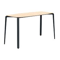Contemporary table CUAoakplywoodmetal base