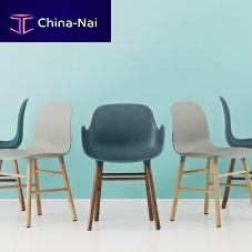 Contemporary chair FORMindooroakplastic