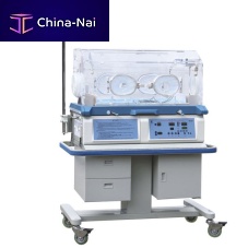 Neonatal transport incubator XBI-300Aon casterswith 6 operating windows