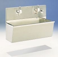 2-station surgical sink stainless steel