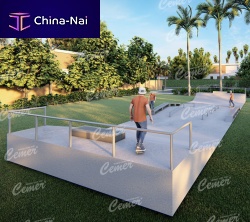 Modular skatepark module XGSP 101skateparklinearwave type