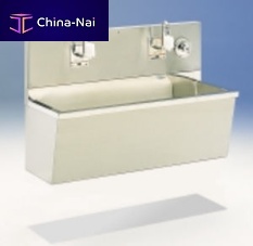 2-station surgical sink stainless steel