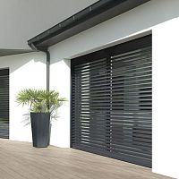 Aluminum solar shading windowhorizontalmotorized rotating