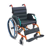 Manual wheelchair WG980LA-30outdoorwith legrestblue