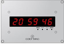 Airport clock LEDI® 2S NTP digitalquartzwith flight timer