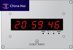 Airport clock LEDI® 2S NTP digitalquartzwith flight timer