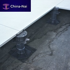 Recycled plastic raised floor pedestal C3/4Thigh-resistancefire-retardantfor patio