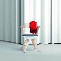 Contemporary chair Rivalindoorleatherpolypropylene