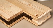 Flooring sandwich panel ISOBOIS L40/272 wooden facescork core