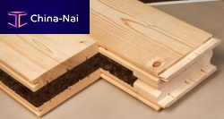 Flooring sandwich panel ISOBOIS L40/272 wooden facescork core
