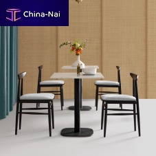 Contemporary chair TIMELESSindoorfabricwooden base